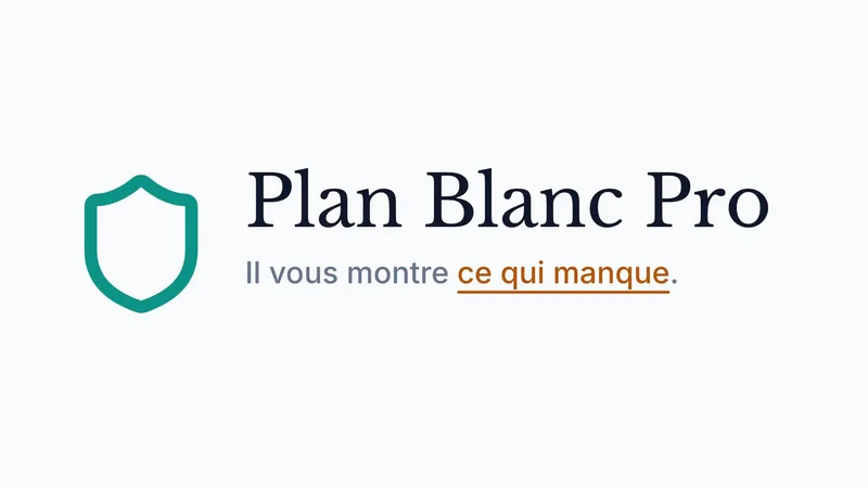 Démonstration de Plan Blanc Pro : reprise d'un plan existant dans la trame